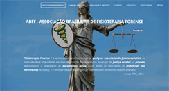 Desktop Screenshot of fisioterapiaforense.com.br