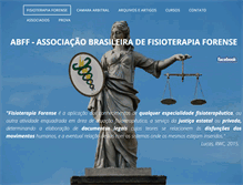 Tablet Screenshot of fisioterapiaforense.com.br